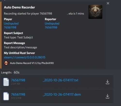 Auto Demo Recorder