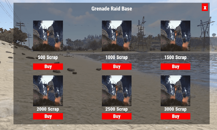 f1 Grenade Base Menu